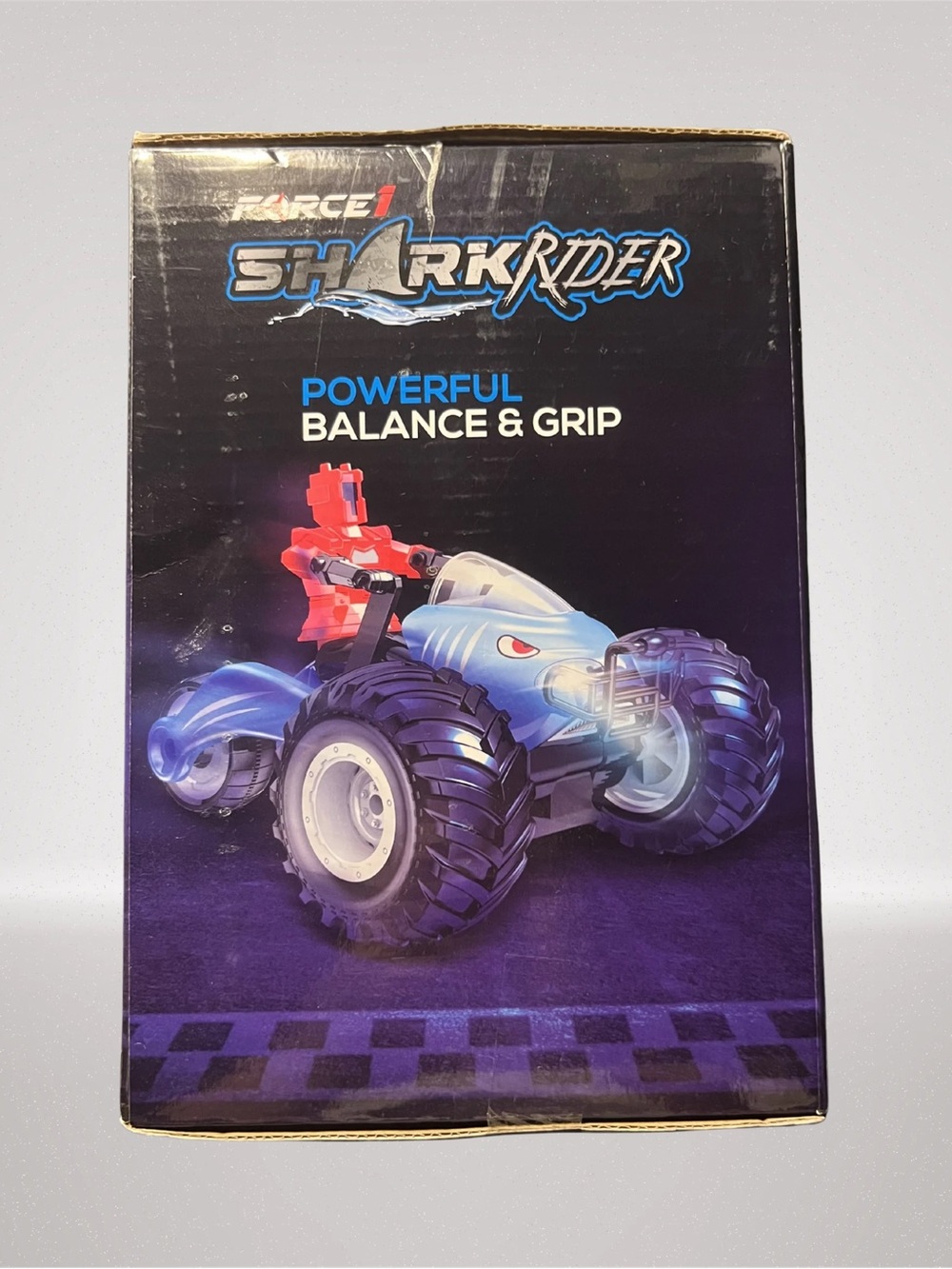Force1 Shark Rider RC Stunt Car 2.4GHz Remote Control Shark Toy w/ Lights &Music